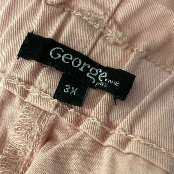 3X George 100% Cotton Paperbag Shorts - Picture 13 of 16